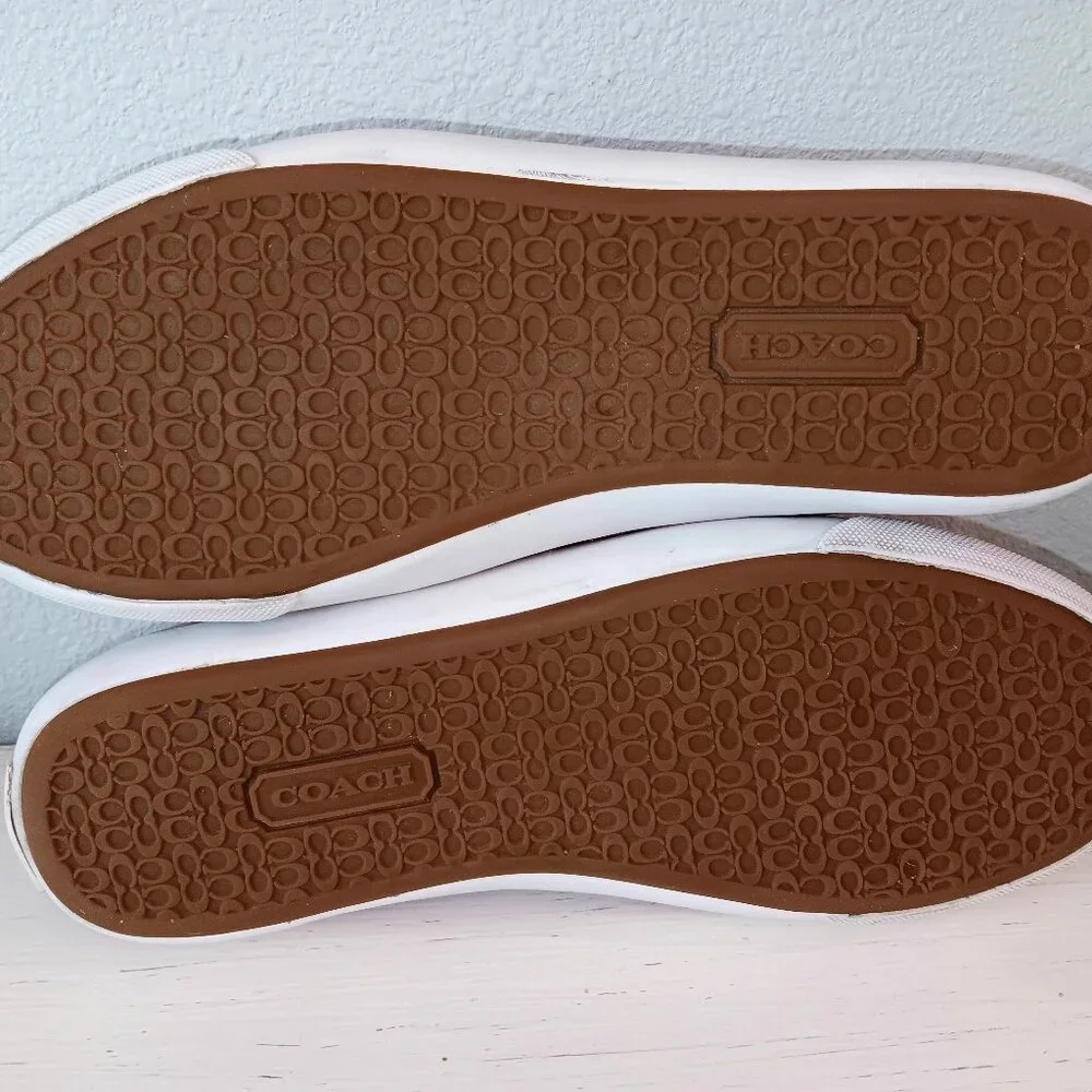 EUC ~ COACH BARRETT SIGNATURE WOMEN'S BERRY MULTI PLAID SNEAKERS ~ SIZE 7 - Picture 6 of 6